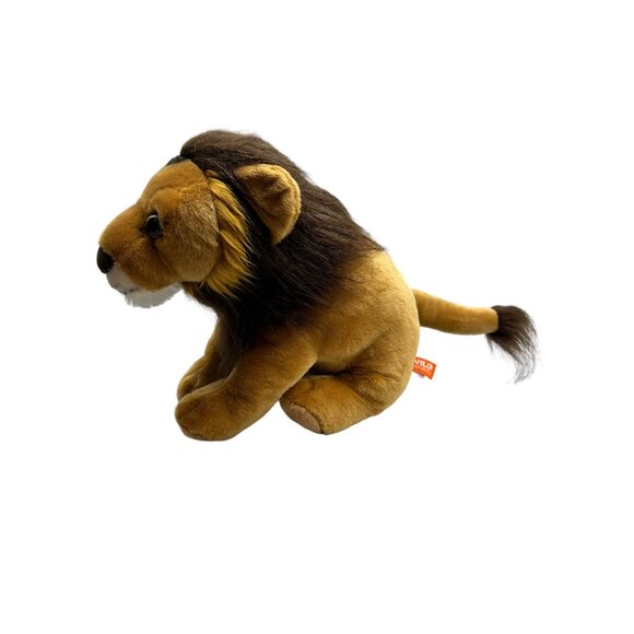 Wild Republic Lion Realistic 10" Gold Tan Brown Plush Stuffed Jungle Animal - Picture 5 of 13